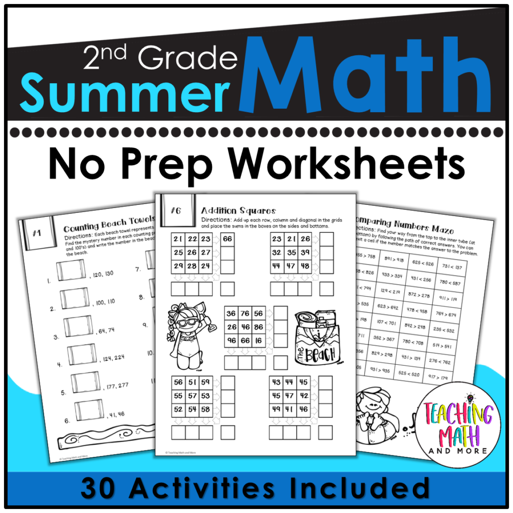 2nd-grade-summer-packet-teaching-math-and-more