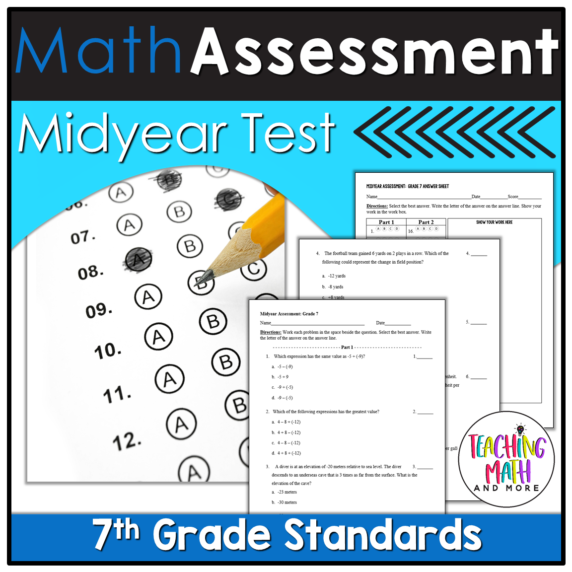 2017 Common Core Math Test Grade 7